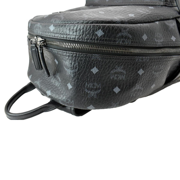 MCM Stark Classic Visetos Canvas Backpack Black