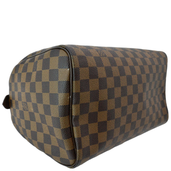 LOUIS VUITTON Speedy 30 Damier Ebene Satchel Bag Brown