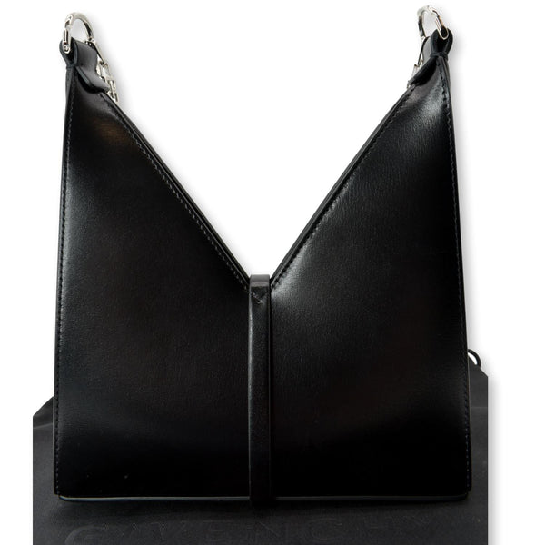 GIVENCHY Mini Cut Out Leather Shoulder Bag Black