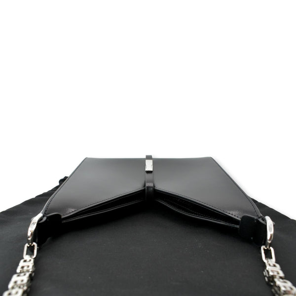 GIVENCHY Mini Cut Out Leather Shoulder Bag Black