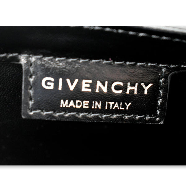 GIVENCHY Mini Cut Out Leather Shoulder Bag Black