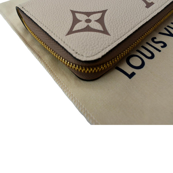 LOUIS VUITTON Felicie Pochette Insert Empreinte Zippy Wallet Bicolor