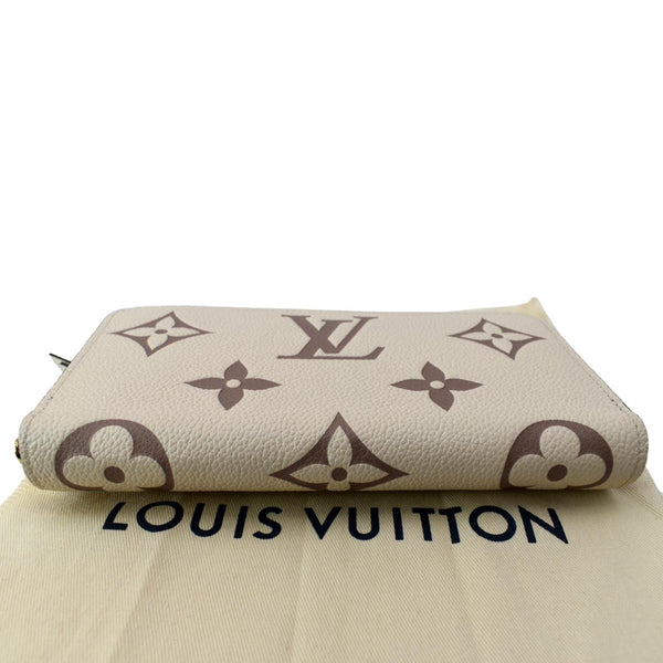 LOUIS VUITTON Felicie Pochette Insert Empreinte Zippy Wallet Bicolor