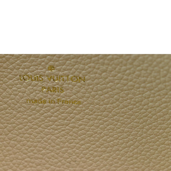 LOUIS VUITTON Felicie Pochette Insert Empreinte Zippy Wallet Bicolor