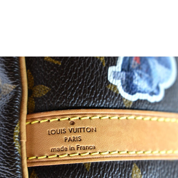 LOUIS VUITTON Speedy Bandouliere 30 World Tour Monogram Canvas Satchel Brown