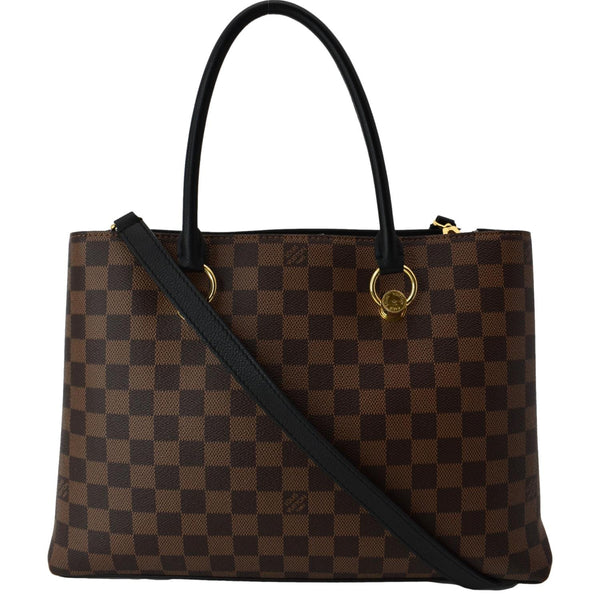 LOUIS VUITTON LV Riverside Damier Ebene Shoulder Bag Brown/Black