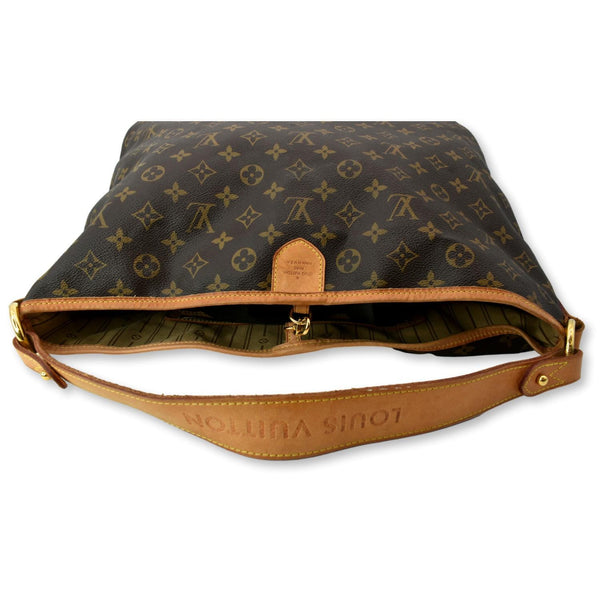 LOUIS VUITTON Delightful MM Monogram Canvas Hobo Bag Brown