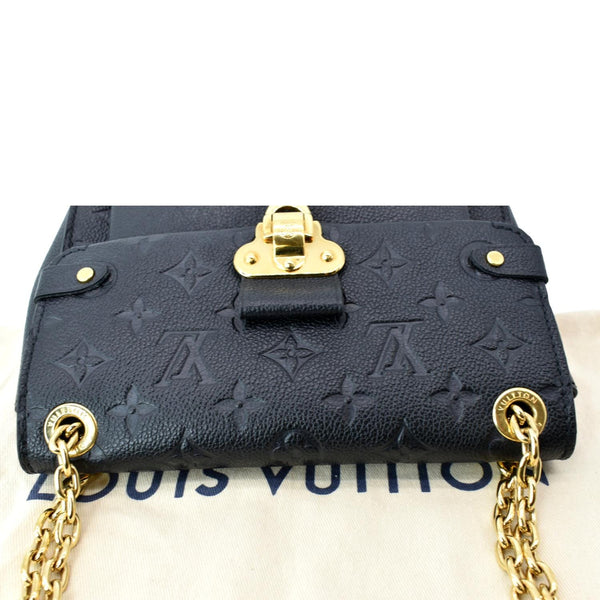 LOUIS VUITTON Vavin BB Monogram Empreinte Leather Shoulder Bag Black