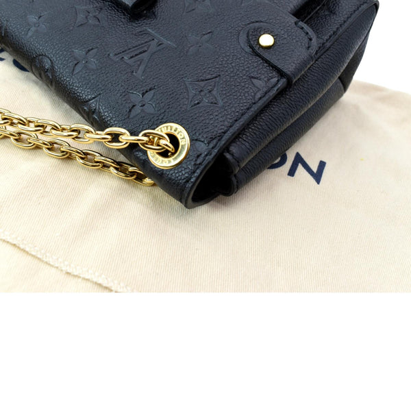 LOUIS VUITTON Vavin BB Monogram Empreinte Leather Shoulder Bag Black