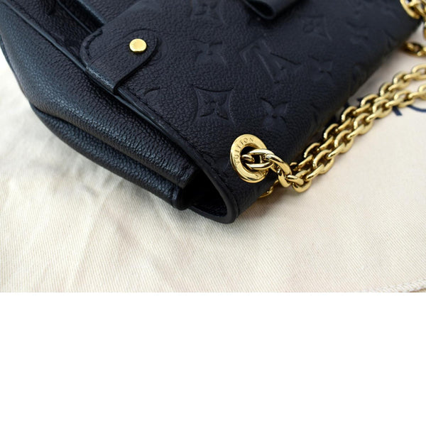 LOUIS VUITTON Vavin BB Monogram Empreinte Leather Shoulder Bag Black