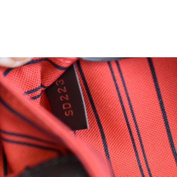 LOUIS VUITTON Neverfull MM Damier Ebene Tote Bag Brown