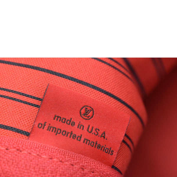 LOUIS VUITTON Neverfull MM Damier Ebene Tote Bag Brown