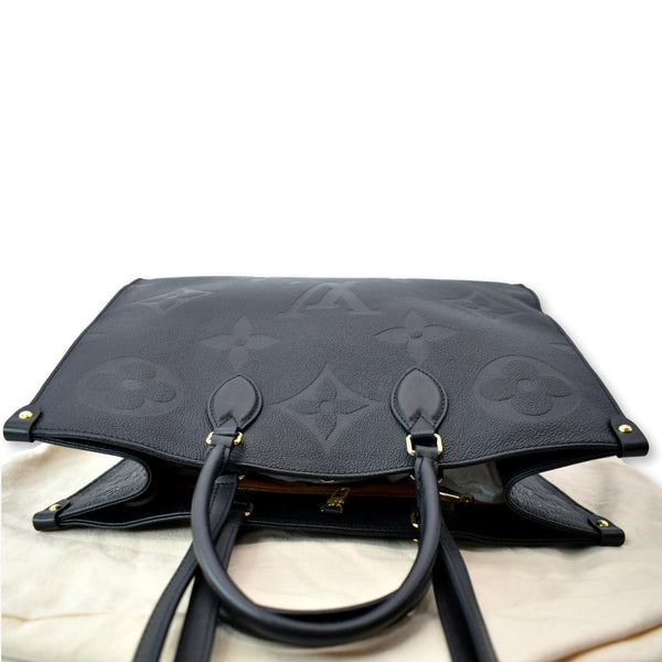 LOUIS VUITTON Onthego GM Monogram Empreinte Leather Tote Bag Black - Hot Deals