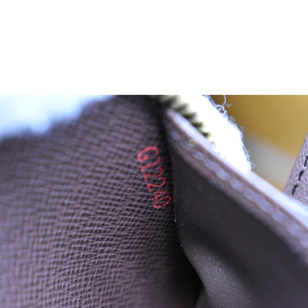 LOUIS VUITTON Damier Ebene Zippy Long Wallet Brown