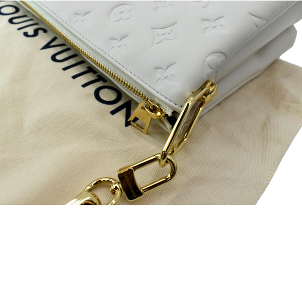 LOUIS VUITTON Coussin PM Monogram Embossed Shoulder Bag Cream - Hot Deals