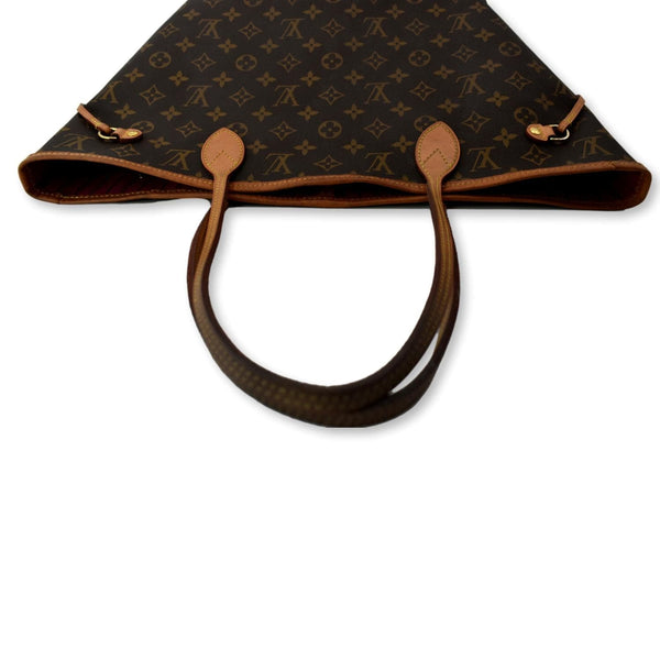 LOUIS VUITTON Neverfull MM Monogram Canvas Shoulder Bag Brown