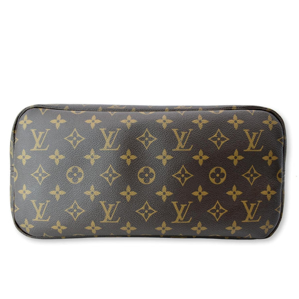 LOUIS VUITTON Neverfull MM Monogram Canvas Shoulder Bag Brown