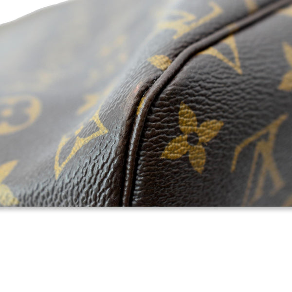 LOUIS VUITTON Neverfull MM Monogram Canvas Shoulder Bag Brown
