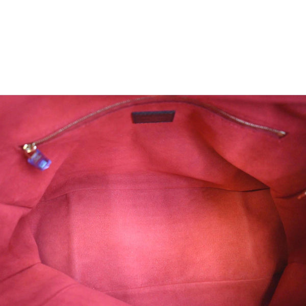 LOUIS VUITTON Reggia Damier Ebene Shoulder Bag Brown