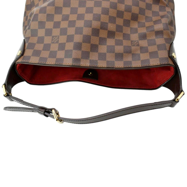 LOUIS VUITTON Reggia Damier Ebene Shoulder Bag Brown
