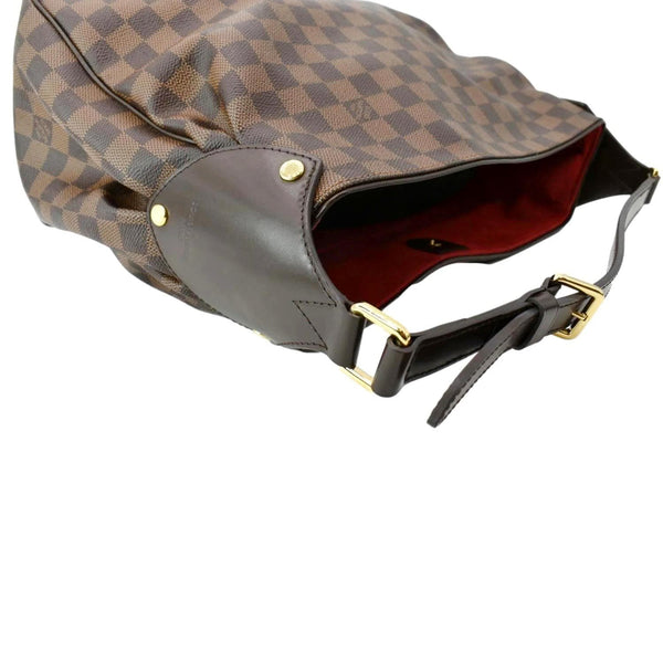 LOUIS VUITTON Reggia Damier Ebene Shoulder Bag Brown