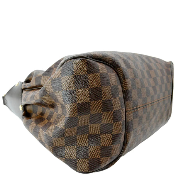 LOUIS VUITTON Reggia Damier Ebene Shoulder Bag Brown