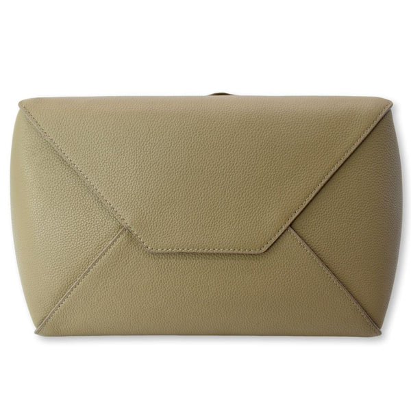 CELINE Cabas Phantom Grained Calfskin Leather Tote Bag Taupe