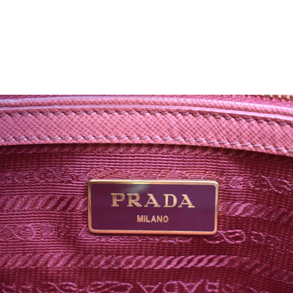 PRADA Galleria Large Saffiano Leather Tote Bag Pink