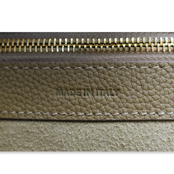 CELINE Cabas Phantom Grained Calfskin Leather Tote Bag Taupe