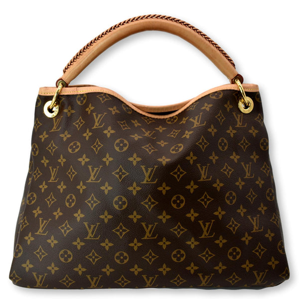 LOUIS VUITTON Artsy MM Monogram Canvas Hobo Bag Brown