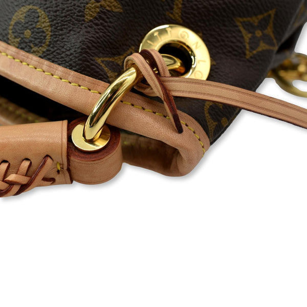 LOUIS VUITTON Artsy MM Monogram Canvas Hobo Bag Brown