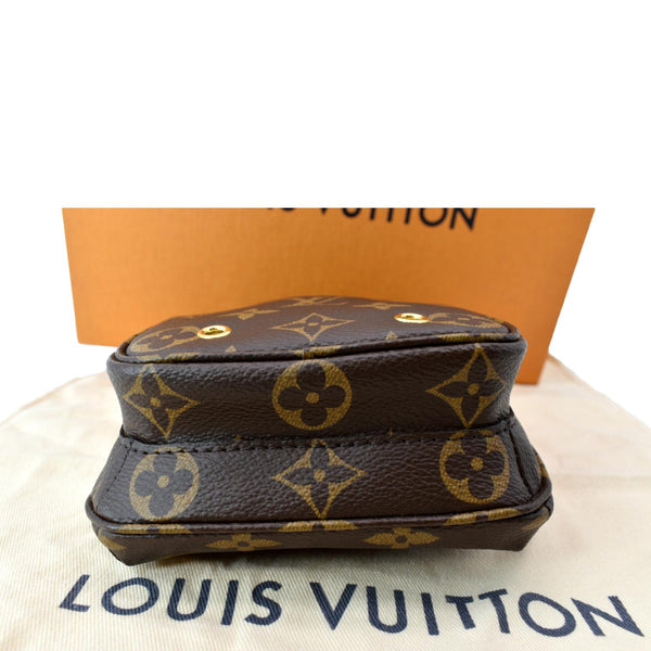 LOUIS VUITTON Utility Phone Sleeve Monogram Canvas Crossbody Bag Brown
