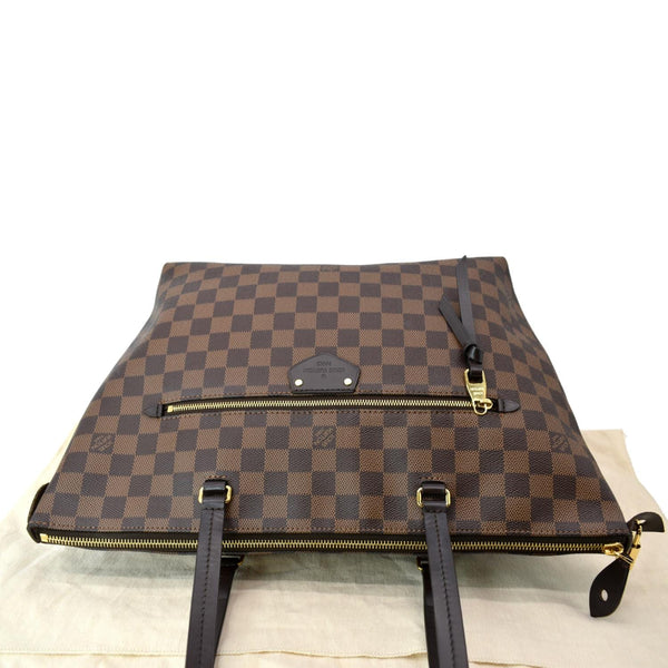 LOUIS VUITTON Iena MM Damier Ebene Shoulder Bag Brown