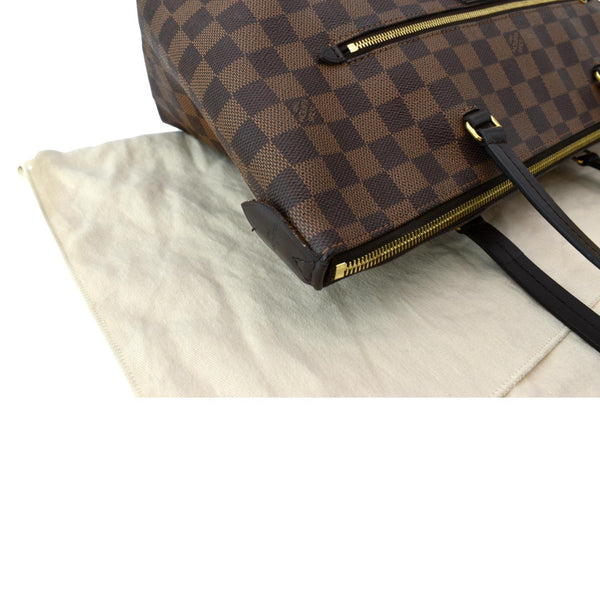 LOUIS VUITTON Iena MM Damier Ebene Shoulder Bag Brown