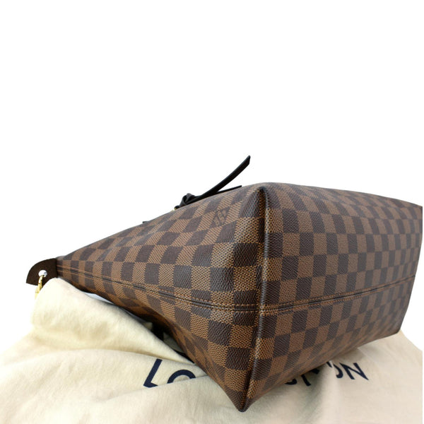 LOUIS VUITTON Iena MM Damier Ebene Shoulder Bag Brown