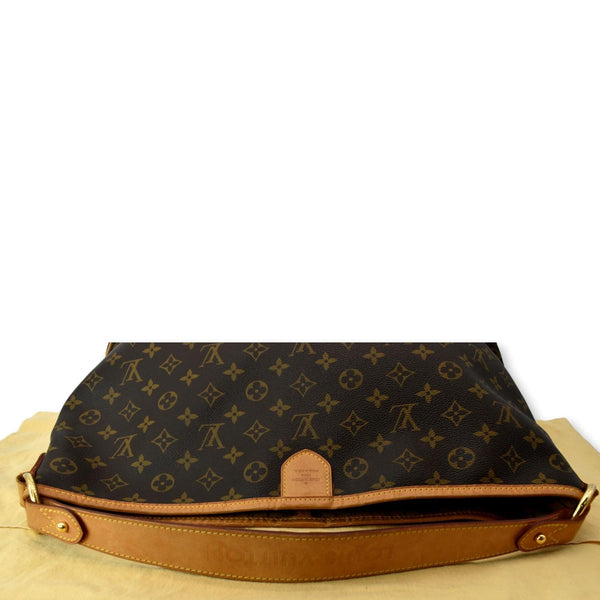 LOUIS VUITTON Delightful MM Monogram Canvas Hobo Bag Brown