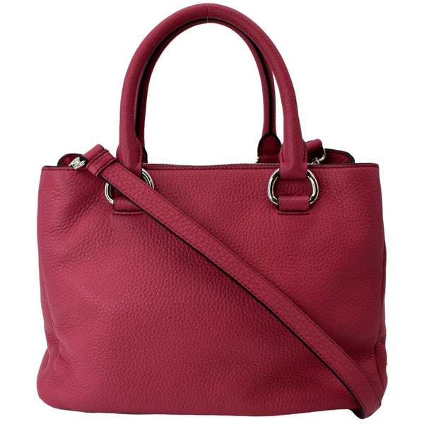 PRADA Zip Around Convertible Leather Tote Shoulder Bag Pink