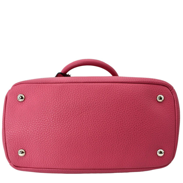 PRADA Zip Around Convertible Leather Tote Shoulder Bag Pink