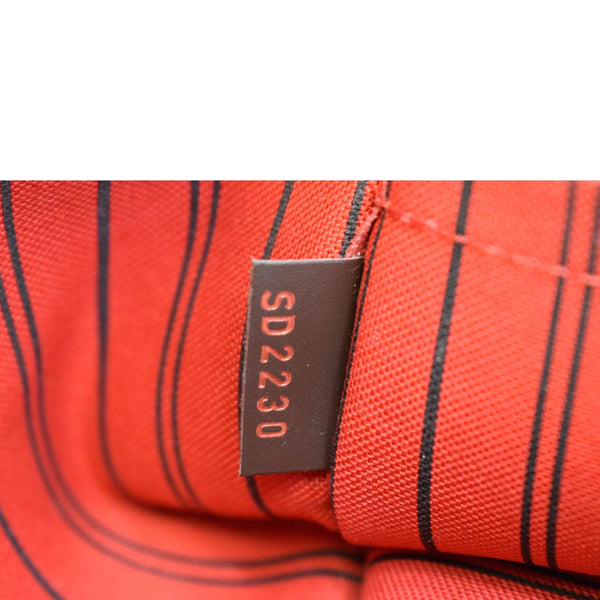 LOUIS VUITTON Neverfull Damier Ebene Pochette Wristlet Pouch Brown