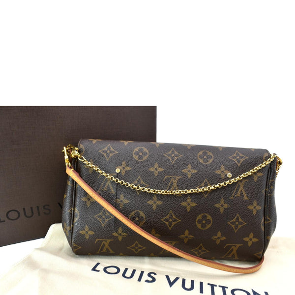LOUIS VUITTON Favorite MM Monogram Canvas Crossbody Bag Brown