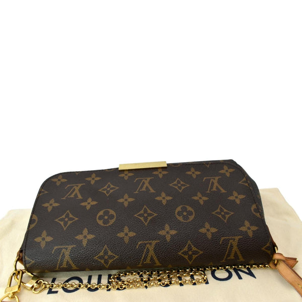 LOUIS VUITTON Favorite MM Monogram Canvas Crossbody Bag Brown