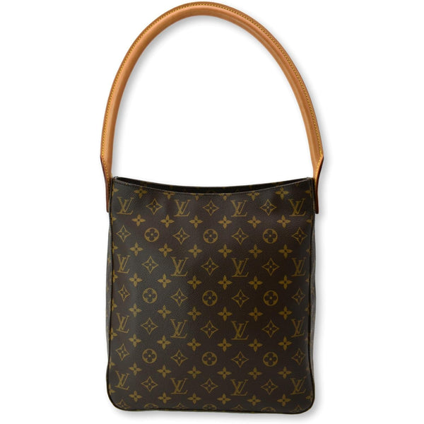 LOUIS VUITTON Looping GM Monogram Canvas Shoulder Bag Brown