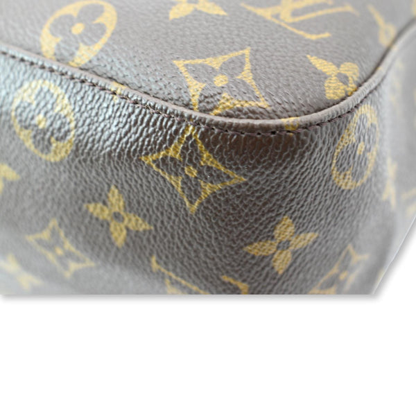 LOUIS VUITTON Looping GM Monogram Canvas Shoulder Bag Brown