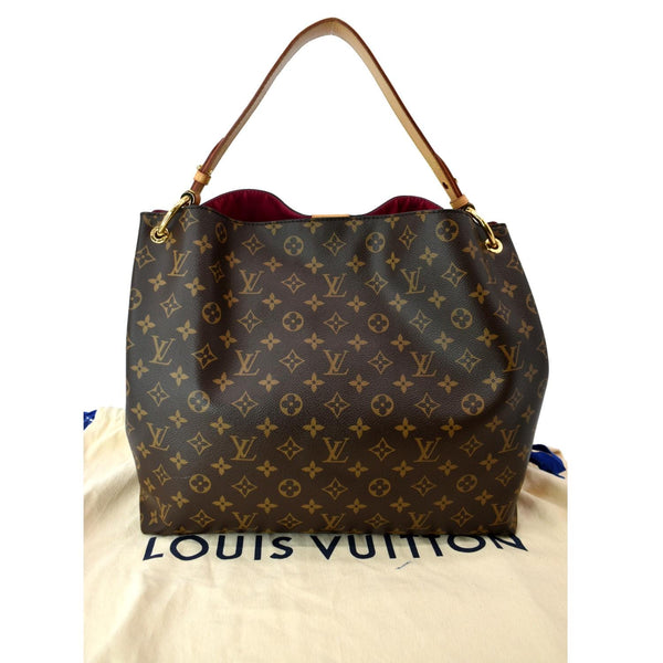 LOUIS VUITTON Graceful MM Monogram Canvas Shoulder Bag Brown