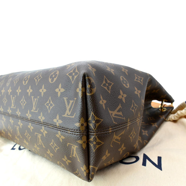 LOUIS VUITTON Graceful MM Monogram Canvas Shoulder Bag Brown