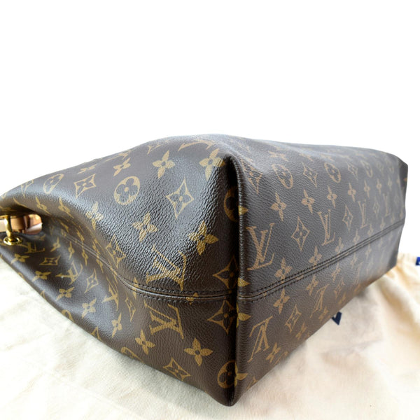 LOUIS VUITTON Graceful MM Monogram Canvas Shoulder Bag Brown