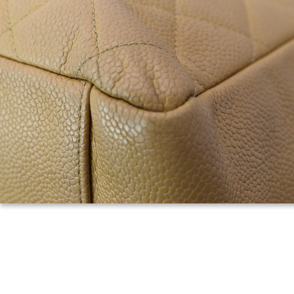 CHANEL Grand Shopping GST Caviar Leather Tote Bag Beige