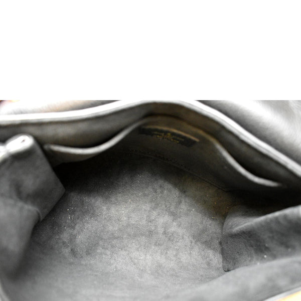 LOUIS VUITTON Vavin BB Monogram Empreinte Leather Shoulder Bag Black