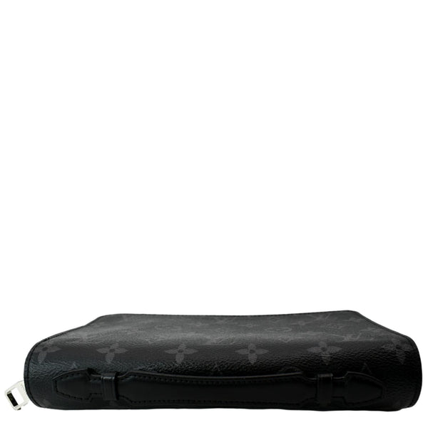 LOUIS VUITTON Monogram Eclipse Canvas Zippy Wallet Black