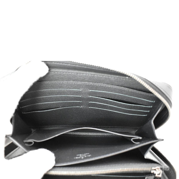 LOUIS VUITTON Monogram Eclipse Canvas Zippy Wallet Black